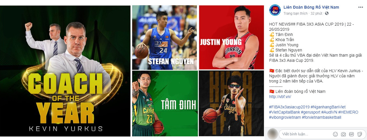Công bố đội hình Việt Nam thi đấu FIBA 3x3 Asia Cup 2019: Gọi tên 4 Việt kiều